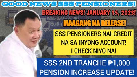 sss 2nd tranche increase|SSS chief: No basis for second tranche of pension hike for seniors.
